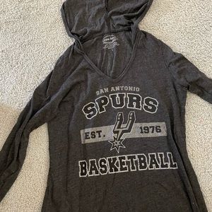San Antonio Spurs Womens long sleeve w/ hood